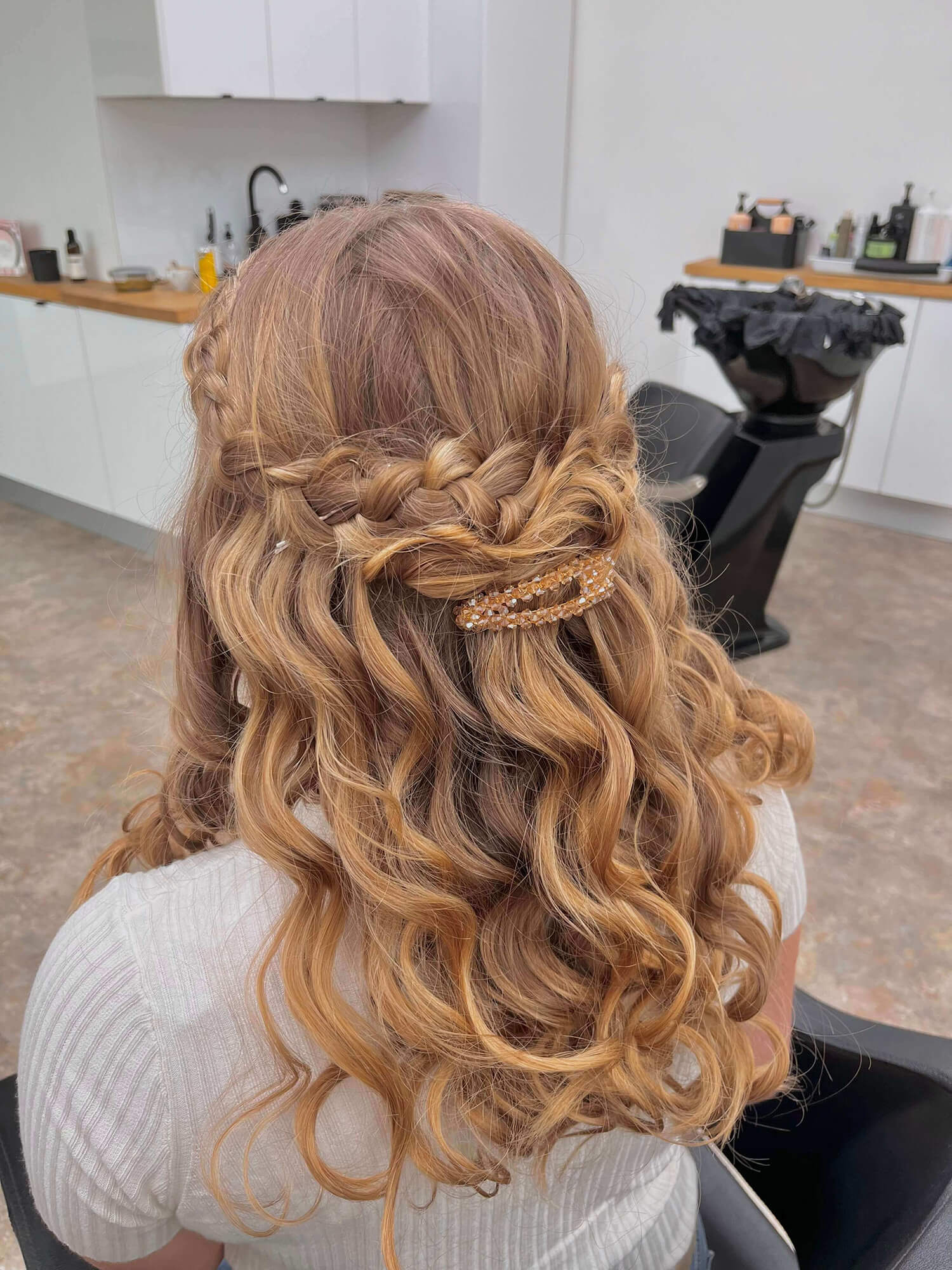 A beautiful brown hair.