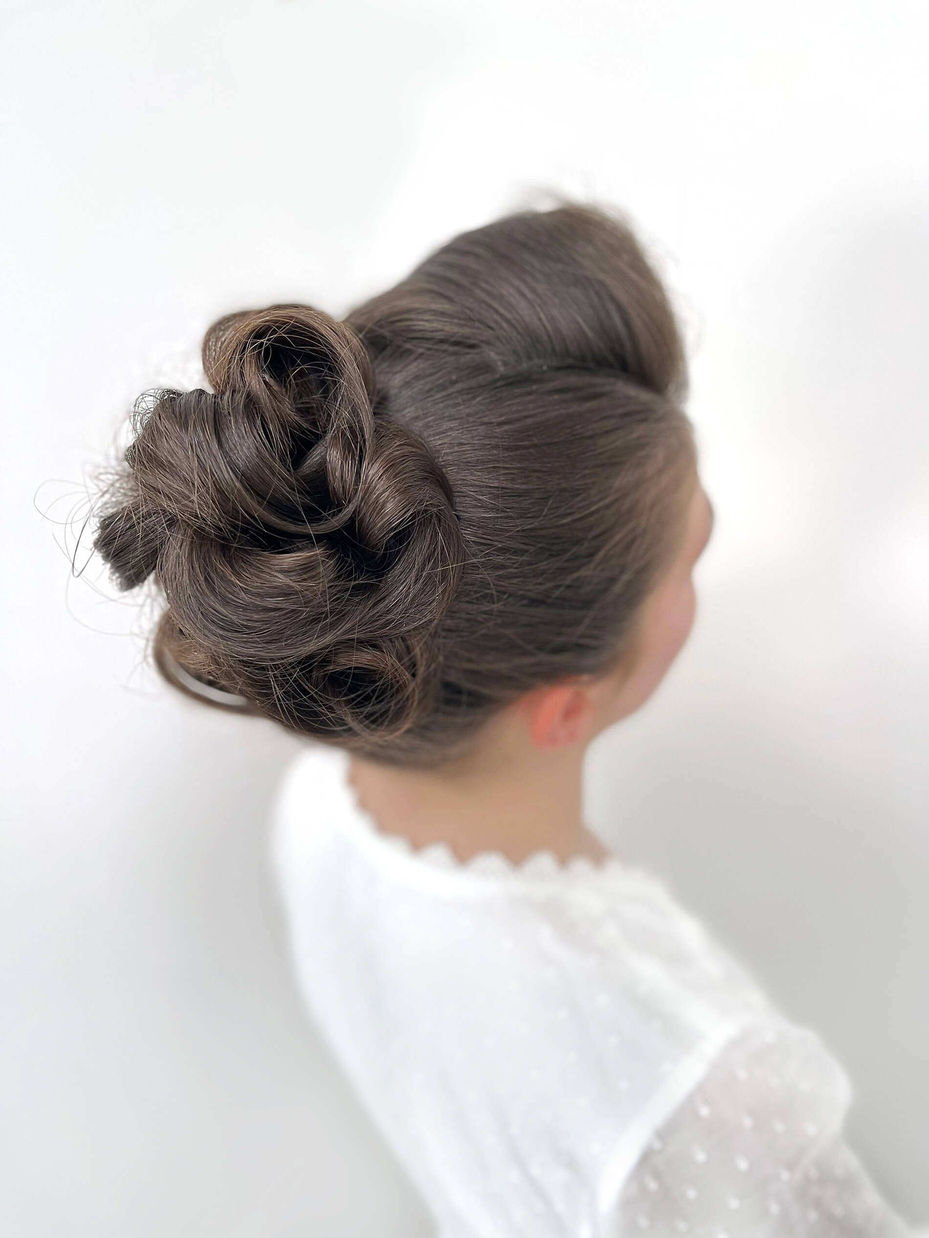 A beautiful dark hair.